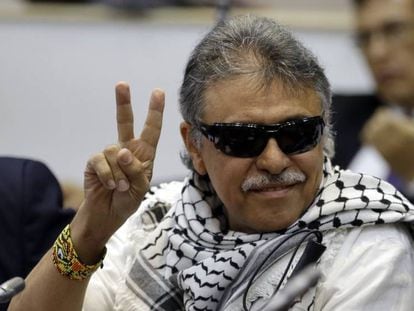 Jesús Santrich en una imagen de archivo en el Congreso de Colombia. AP