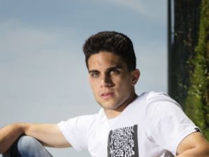 Marc Bartra, en la ciudad deportiva de Sant Joan Despi.