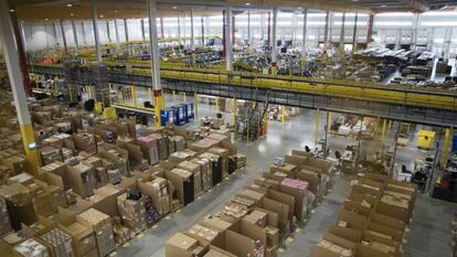 El centro logístico de Amazon en la Comunidad de Madrid.