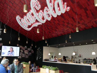 Interior de la sede de Coca-Cola en España.