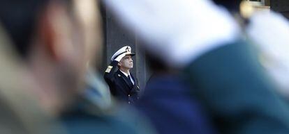 El almirante García Sánchez en su toma de posesión.