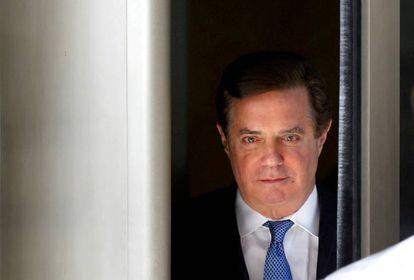 Paul Manafort, el pasado febrero, al salir de un juzgado en Washington