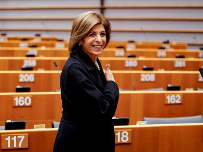 La comisaria de Salud, Stella Kyriakides, este martes en el Parlamento Europeo.