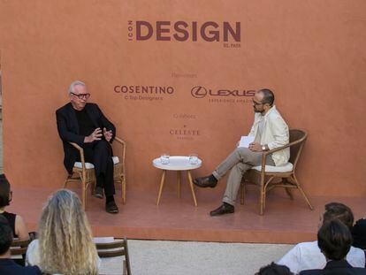 Un momento de la conversación entre el arquitecto británico David Chipperfield y Daniel García, director de ICON.
