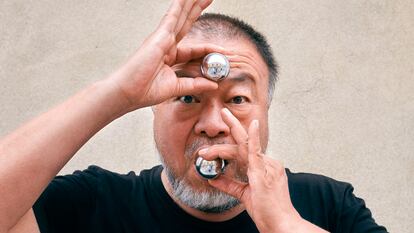 Ai Weiwei, a principios de octubre, en la Cordoaria Nacional, en Lisboa.