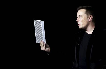 Elon Musk durante la presentación del vehículo eléctrico de Telsa. Ahora ha ido un paso más: crear una civilización en Marte.