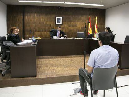 Sergi Rubia, durante una de las sesiones del juicio.