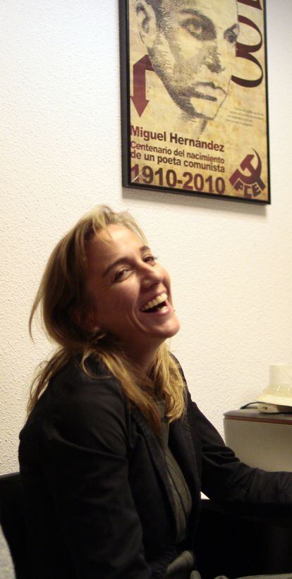 Tania Sánchez, la aspirante de IU al Gobierno regional.