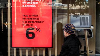 Las entidades bancarias están embarcadas en la campaña de los planes de pensiones.