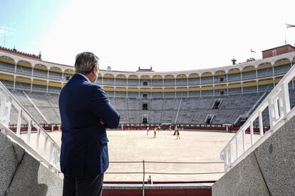 Enrique López, en la plaza de Las Ventas.