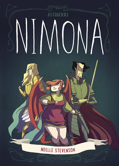 Portada de 'Nimona', de Noelle Stevenson (Astiberri).