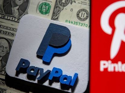 Logotipo de Pinterest y de PayPal