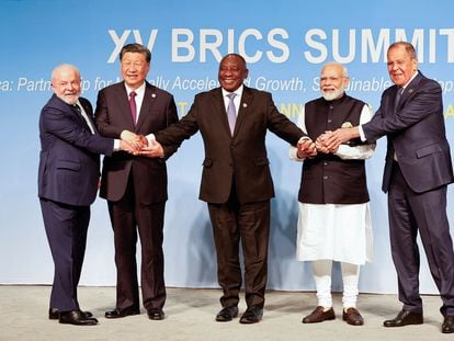 Foto de familia de los líderes de los BRICS