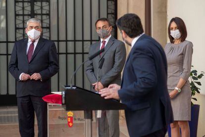 Diputados de Ciudadanos toman posesión de sus nuevos cargos en Murcia.