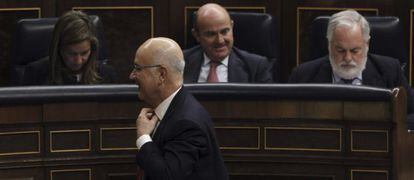 El líder de UDC, Josep Antoni Duran Lleida durante el pleno del Congreso de los Diputados.