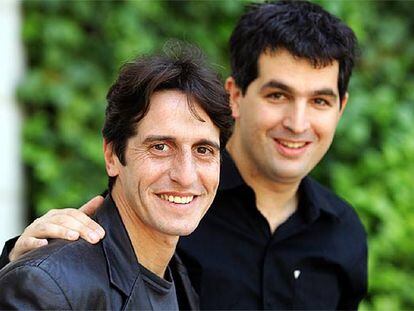 Juan Taratuto (a la derecha) y Diego Peretti, en Madrid.