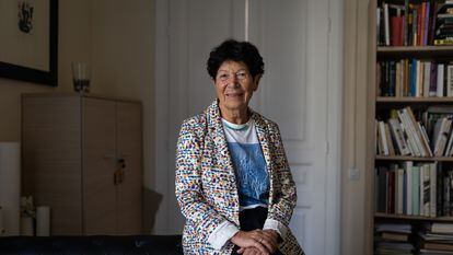Helga Nowotny, professora emerita de Estudios Sociales de la Ciencia en la universidad ETH Zurich, fotografiada en Barcelona.