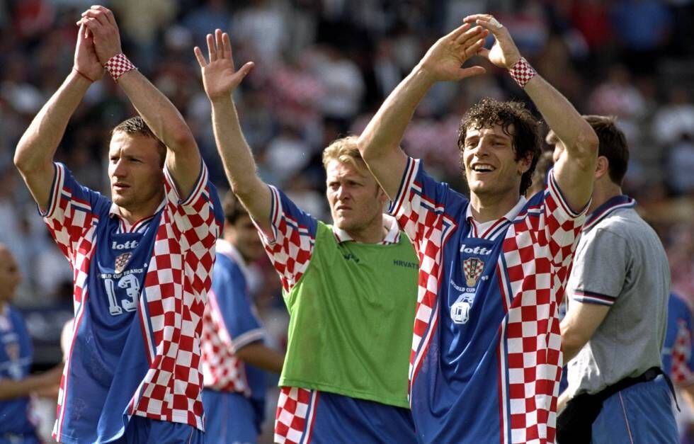 Stanic, Prosinecki y Bilic, durante el Mundial de 1998.