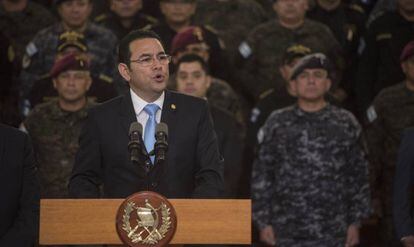 El presidente Morales, durante un acto.