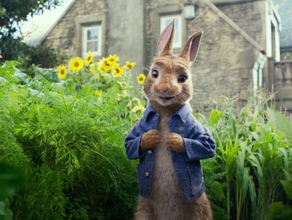 El conejo protagonista de 'Peter Rabbit'.