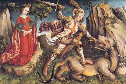 El combat de Sant Jordi, de Jost Haller (1445-1450).