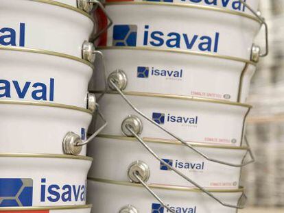 Barriles de pintura de Isaval, una de las cuatro pymes espa&ntilde;olas que han sido admitidas para participar en el programa Elite.