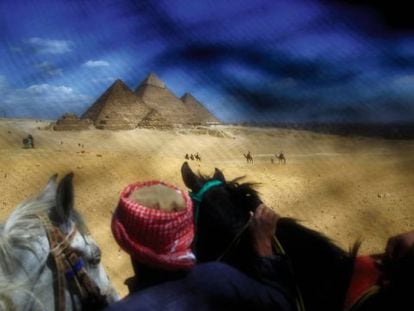 Imagen tomada en Egipto, con un velo sobre la lente.