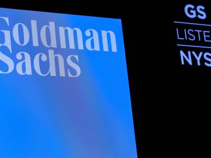 Símbolo de Goldman Sachs en la Bolsa de Nueva York.