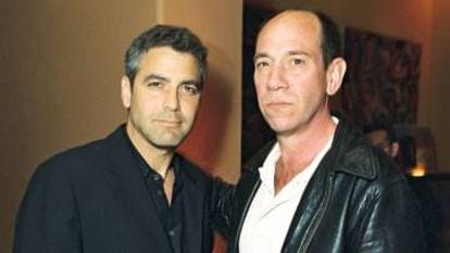 Los primos George Clooney y Miguel Ferrer.