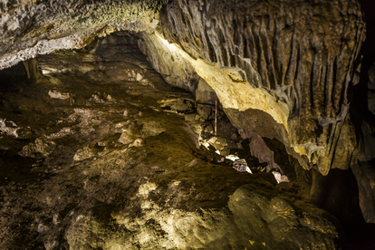 Recóndito lugar de la Cueva de la Dehesilla donde se localiza Locus 1.