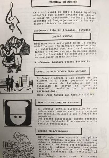Programa en el que aparece José Miguel San Martín como monitor de un curso de psicología para adultos.