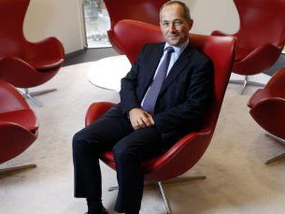 Fréderic Oudéa, presidente de Société Générale, en las oficinas de la entidad en Madrid.