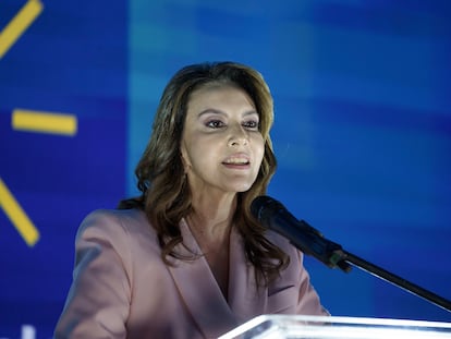 Zury Ríos Sosa, candidata a la presidencia de Guatemala, el 27 de marzo de 2023 en la capital.