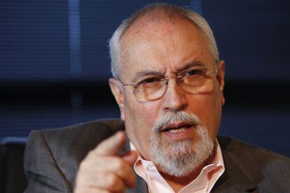 Ramón Aveledo, durante una entrevista en Caracas.