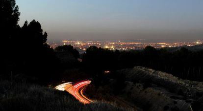 Boina de contaminación sobre Alcalá de Henares el pasado día 3.