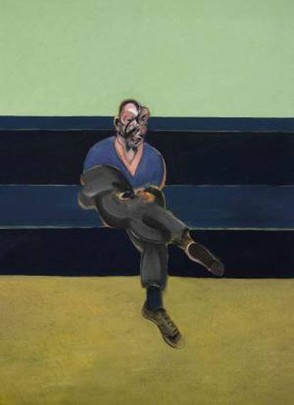 Reproducción cedida por Sotheby´s del cuadro "Study for a Portrait of P.L", de Francis Bacon (1909-1992), que saldrá a la venta el próximo 14 de mayo con un precio estimado de entre 30 y 40 millones de dólares en una subasta de arte contemporáneo.