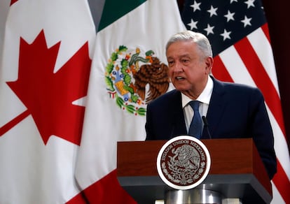 El presidente de México Andrés Manuel López Obrador habla durante un evento 10 de diciembre de 2019. AP / Marco Ugarte