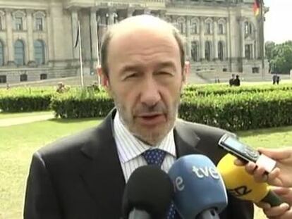 Rubalcaba: "La socialdemocracia europea va a defender a España"