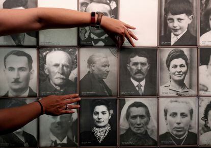 En el centro de la imagen, Ramona Domínguez Gil, víctima en una matanza  ocurrida en el pueblo francés de Oradour-sur-Glane, donde el 10 de junio de 1944 