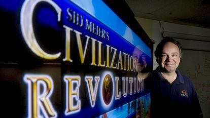 Sid Meier, el 6 de abril de 2008 en su oficina de Maryland (Estados Unidos).