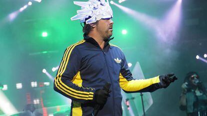 Jay Kay, el cantante de Jamiroquai, en un concierto en Marbella, en julio.