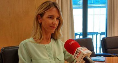 Cayetana Álvarez de Toledo, este jueves en Madrid en una entrevista con Europa Press.