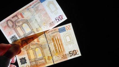 838.000 billetes de euros falsos se retiraron de la circulaci&oacute;n en 2014.