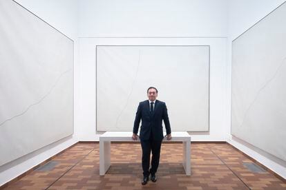 José Manuel Albares, este jueves en la Fundación Miró de Barcelona.