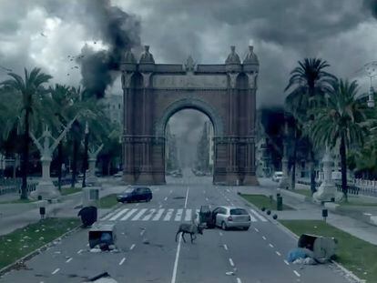 Fotograma de la película 'Los últimos días', de los hermanos  Pastor, film apocalíptico ambientado en Barcelona.