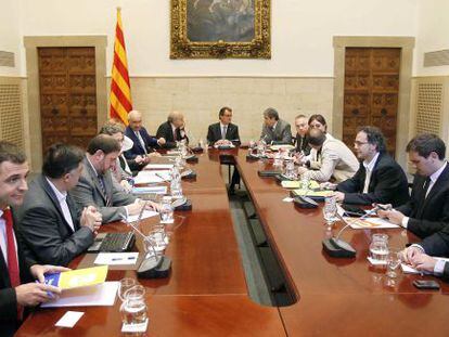 Reuni&oacute;n sobre el pacto fiscal celebrada el pasado d&iacute;a 12.