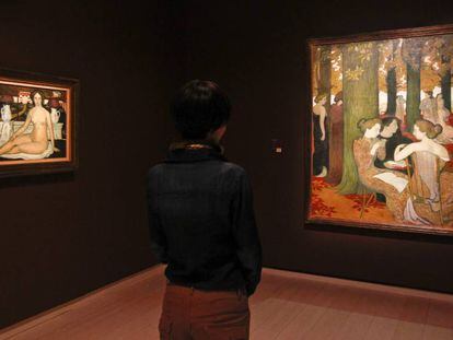 Aspecto de la exposición 'Impresionistas y Postimpresionistas, el nacimiento del arte moderno', en la Fundación Mapfre en 2013. 