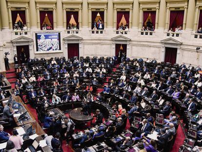 La Cámara de Diputados del Congreso argentino, en Buenos Aires, en enero de 2024.