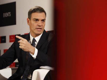 El president del Govern espanyol, Pedro Sánchez, aquest dimarts en un acte organitzat per 'The Economist' a Madrid. En vídeo, declaracions de Sánchez.