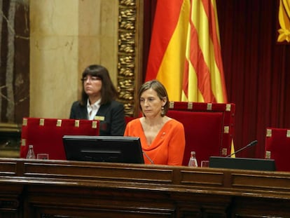 La presidenta del Parlament, Carme Forcadell.